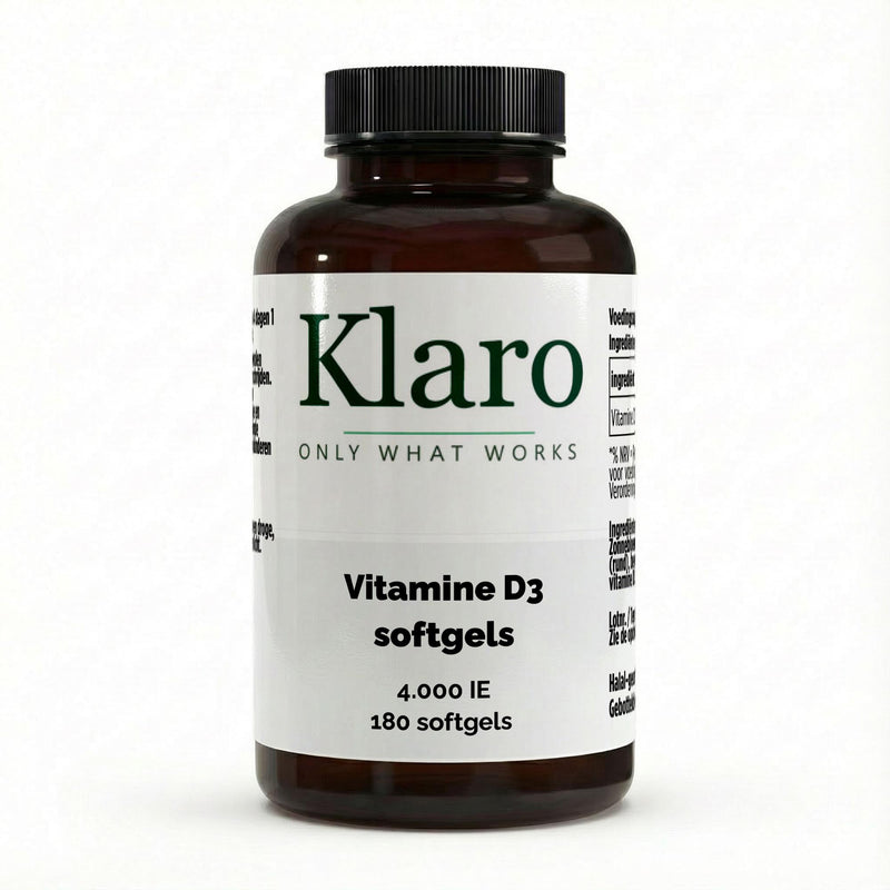 Vitamine D3 4,000 IU - 180 Softgels — Klaro supplement