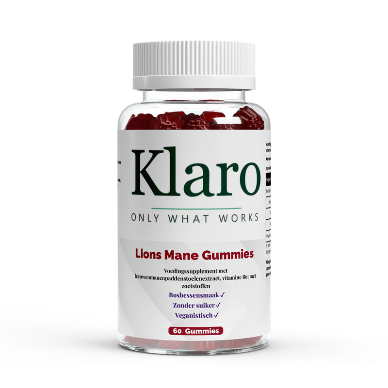 Lion's Mane + Vitamin B6 Gummies - 60 pcs. — Klaro supplement