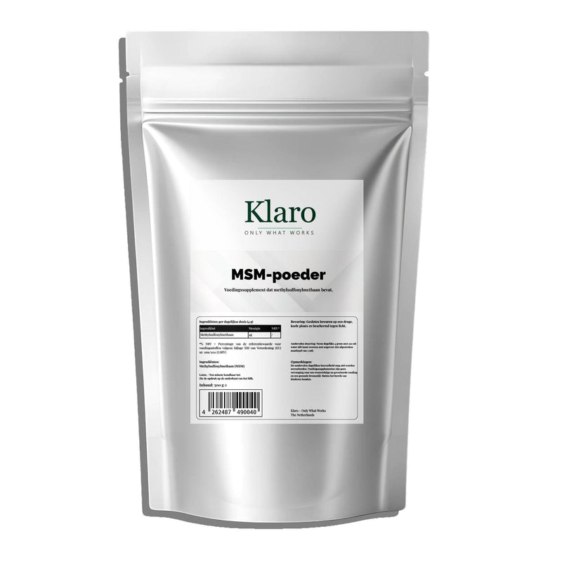 MSM Poeder - 500g — Klaro supplement
