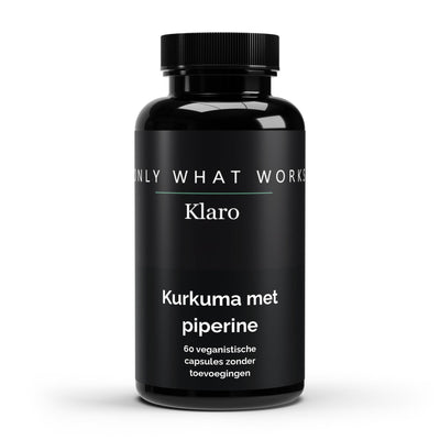 Turmeric + Piperine - 60 Capsules — Klaro supplement