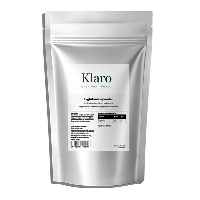 L-Glutamine Poeder - 500g — Klaro supplement