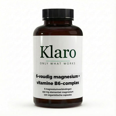 Magnesium 6x Complex + B6 - 120 vegan capsules — Klaro supplement
