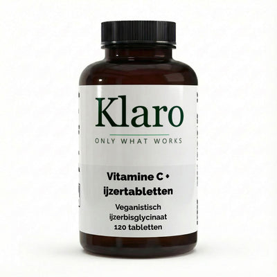 Iron + Vitamin C - 120 vegan tablets — Klaro supplement