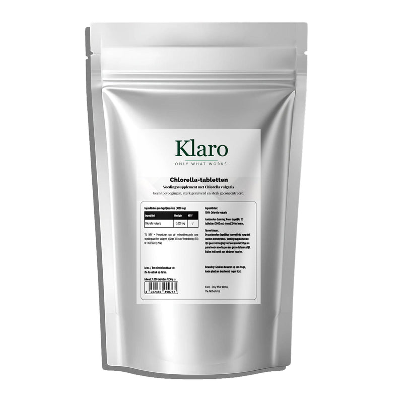 Chlorella - 1000 tablets — Klaro supplement