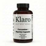 Turmeric (95% Curcumin) + Piperine - 60 vegan capsules — Klaro supplement