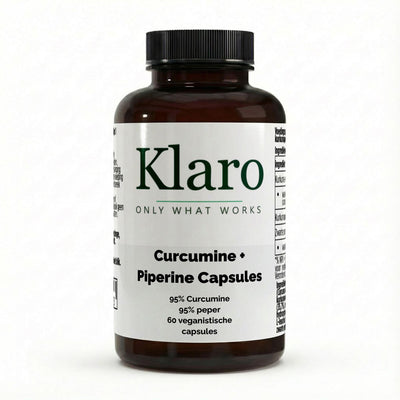 Turmeric (95% Curcumin) + Piperine - 60 vegan capsules — Klaro supplement