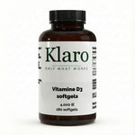 Vitamine D3 4,000 IU - 180 Softgels — Klaro supplement