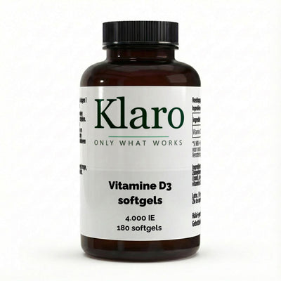 Vitamine D3 4,000 IU - 180 Softgels — Klaro supplement