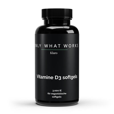 Vitamine D3 3000 IU – 60 Softgels – Vegan Capsules – Vitamine D Supplement — Klaro supplement