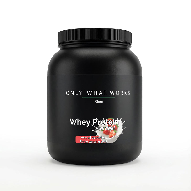 Whey Proteïne Strawberry - 1,000g — Klaro supplement