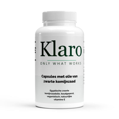 Zwarte Komijnolie Capsules - 240 Vegan Softgels — Klaro supplement