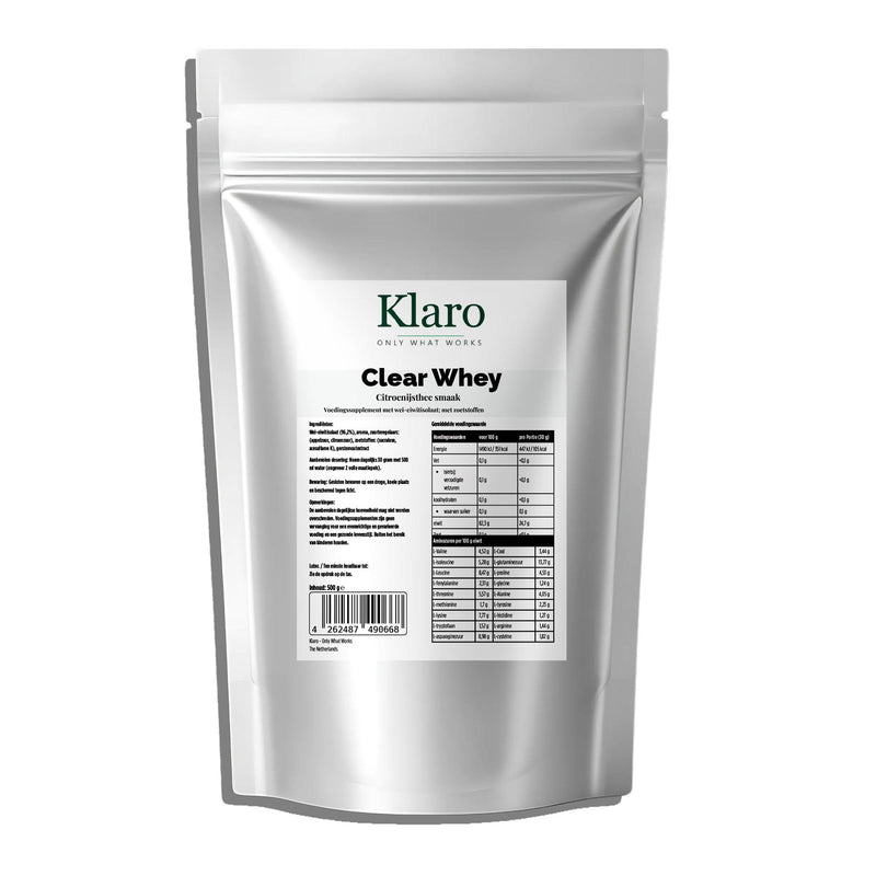 Clear Whey Proteïne Iced Tea Lemon - 500g — Klaro supplement